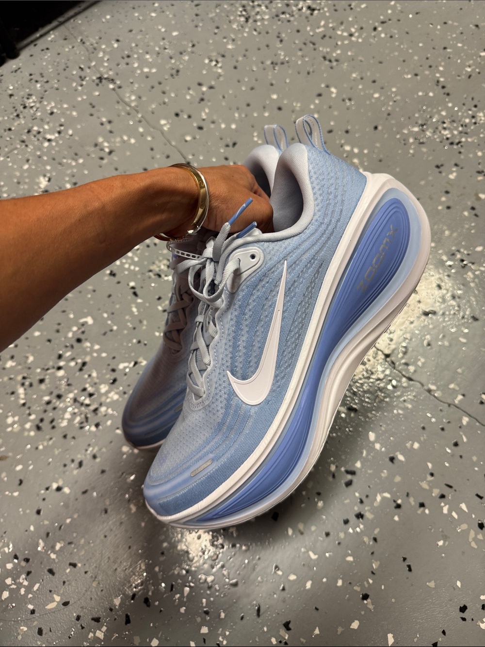 Nike Vomero Plus Football Grey Royal Pulse Blue - Picture 5 of 6